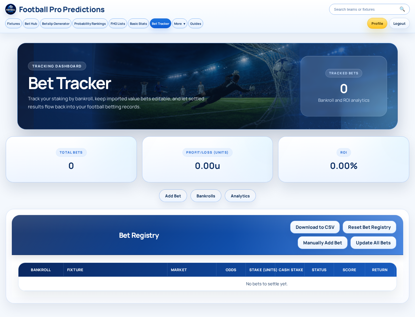 Bet Tracker